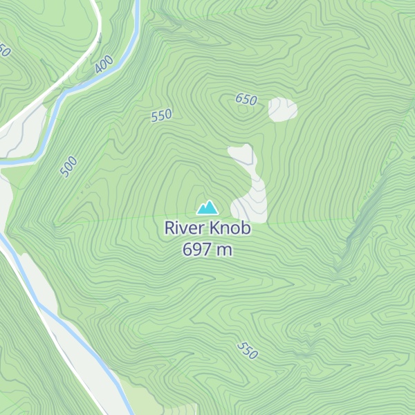 Map of River Knob