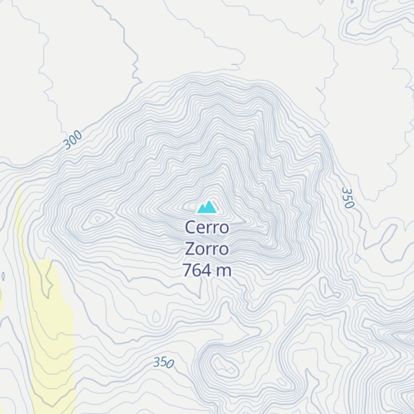 Map of Cerro Zorro