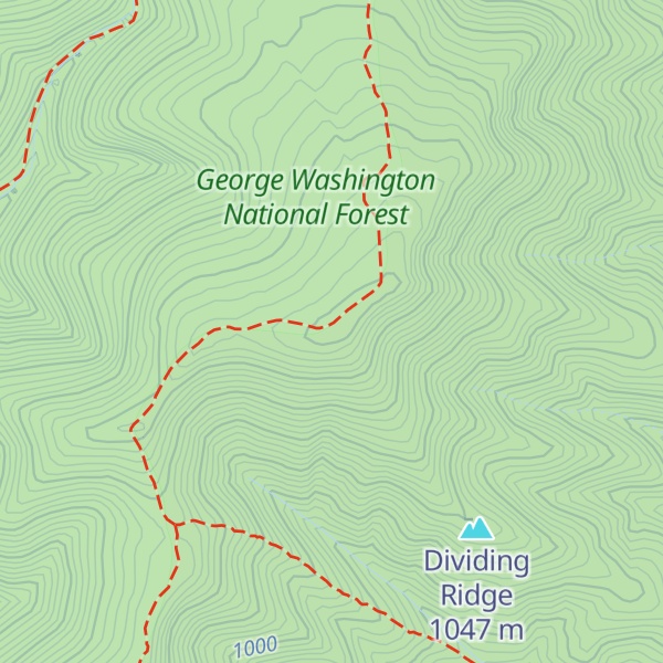 Map of Big Bald Knob