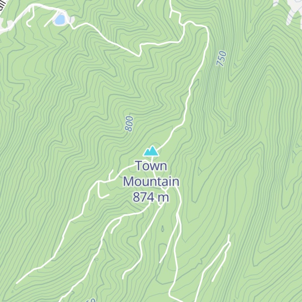 Map of Town Mountain