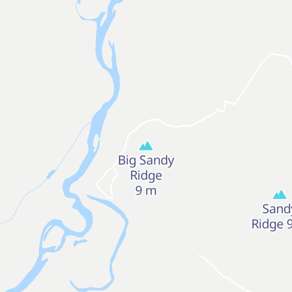 Map of Big Sandy Ridge