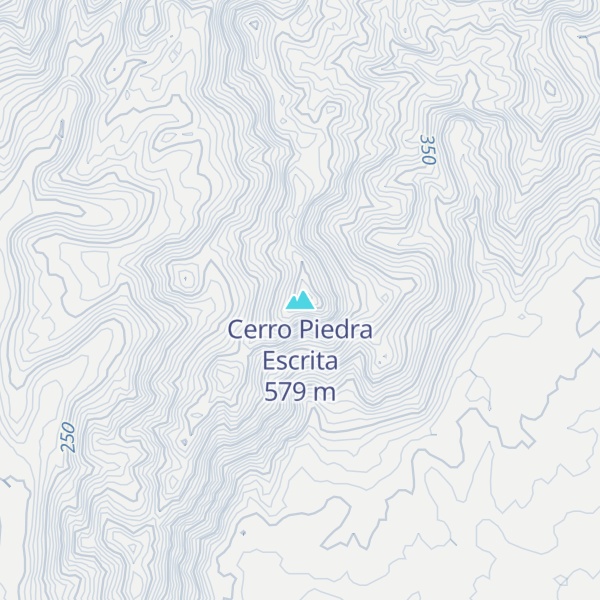 Map of Cerro Piedra Escrita