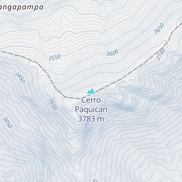 Map of Cerro Paquican