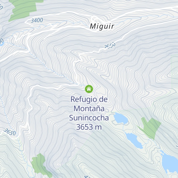 Map of Refugio de Montaña Sunincocha