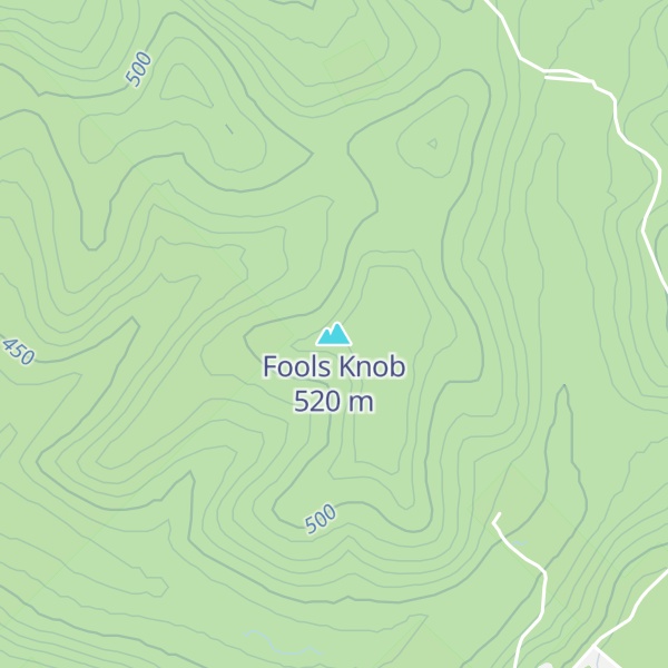 Map of Fools Knob