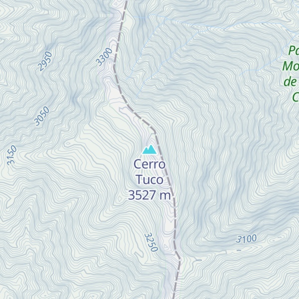 Map of Cerro Tuco