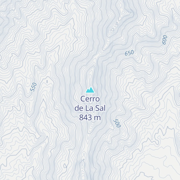 Map of Cerro de La Sal