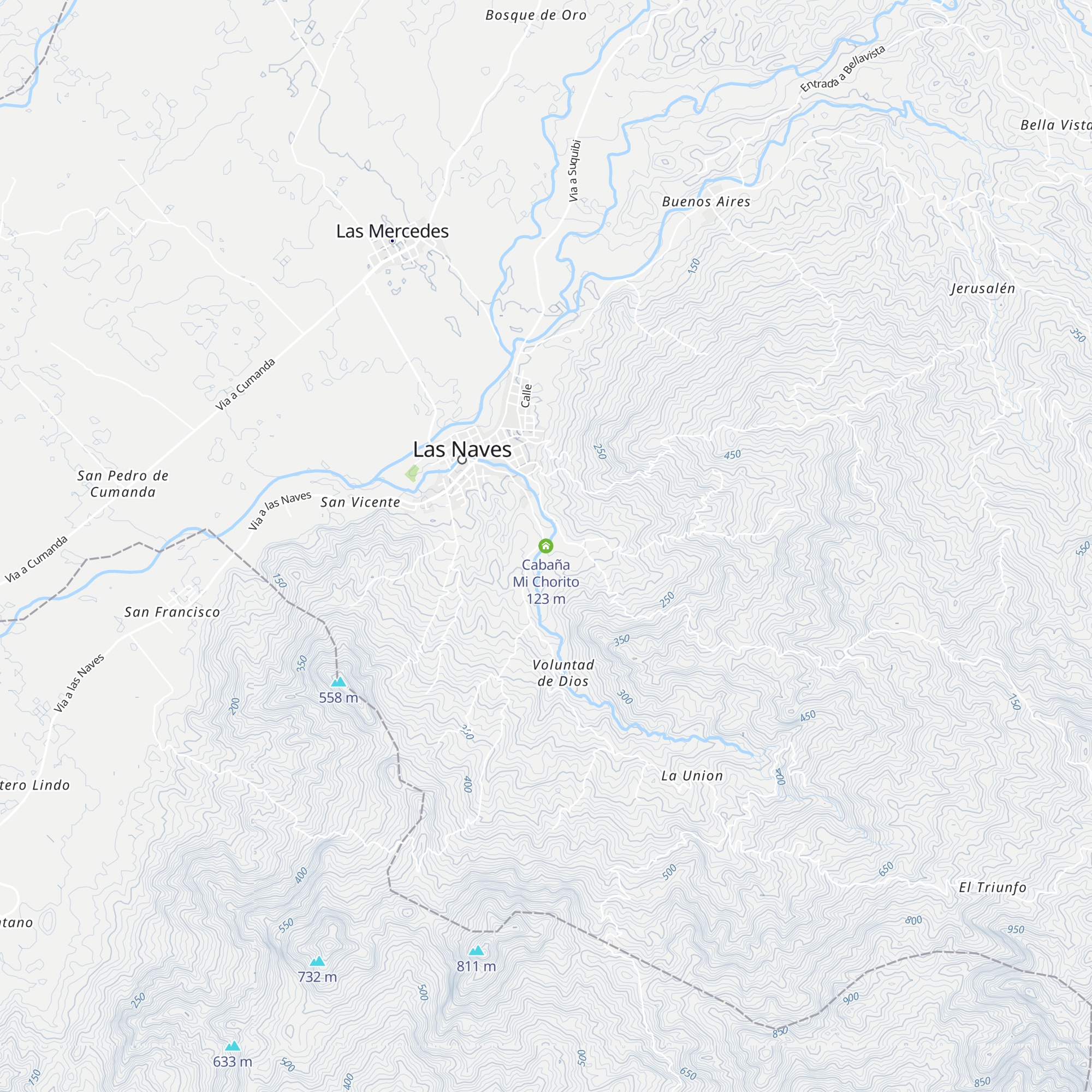 Cabaña Mi Chorito map