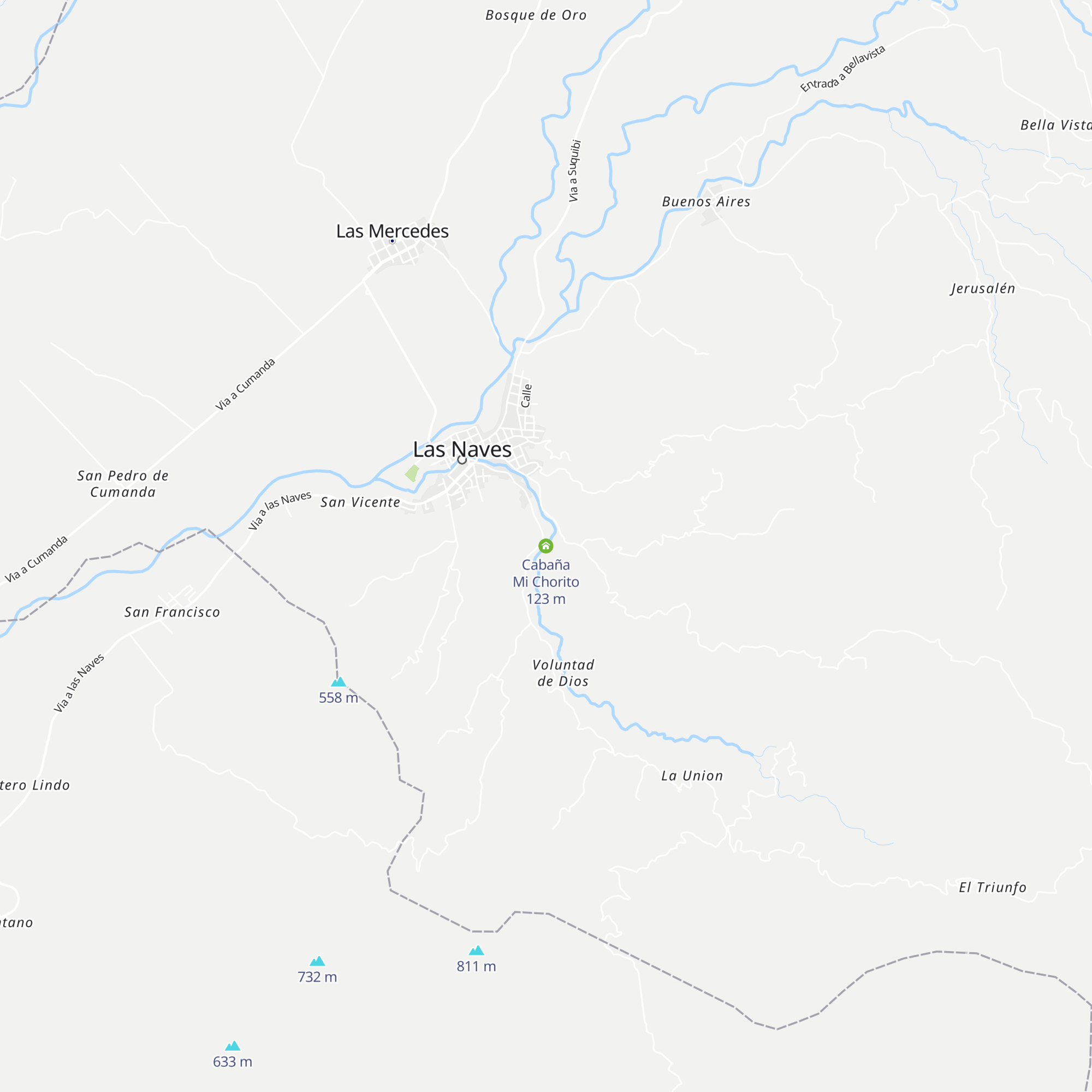 Cabaña Mi Chorito map