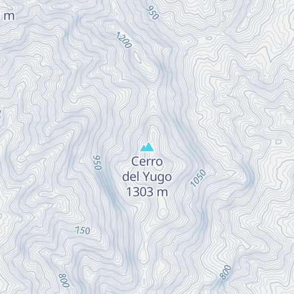 Map of Cerro del Yugo