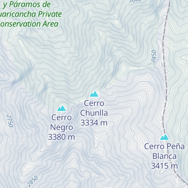 Map of Cerro Chunlla