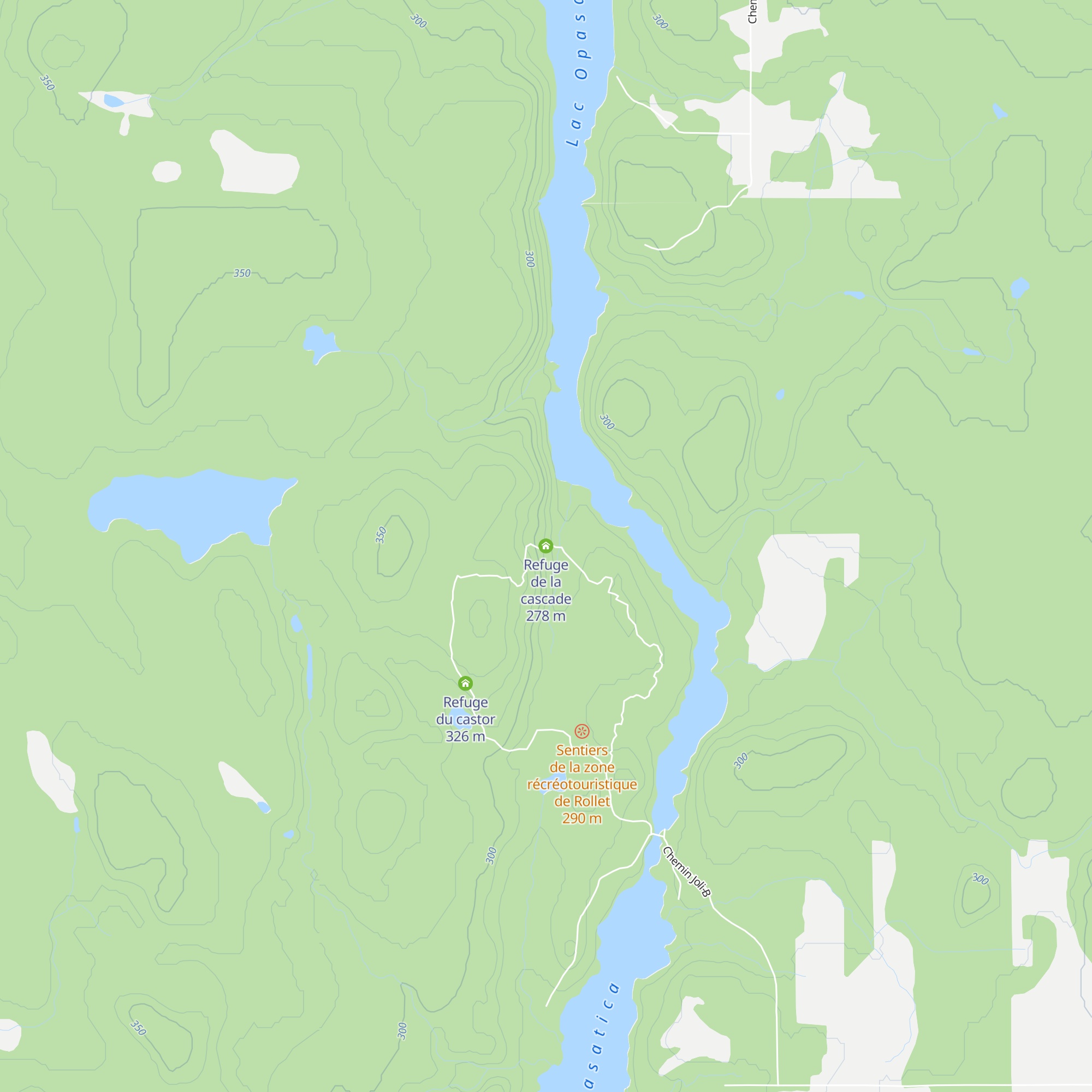 Refuge de la cascade map