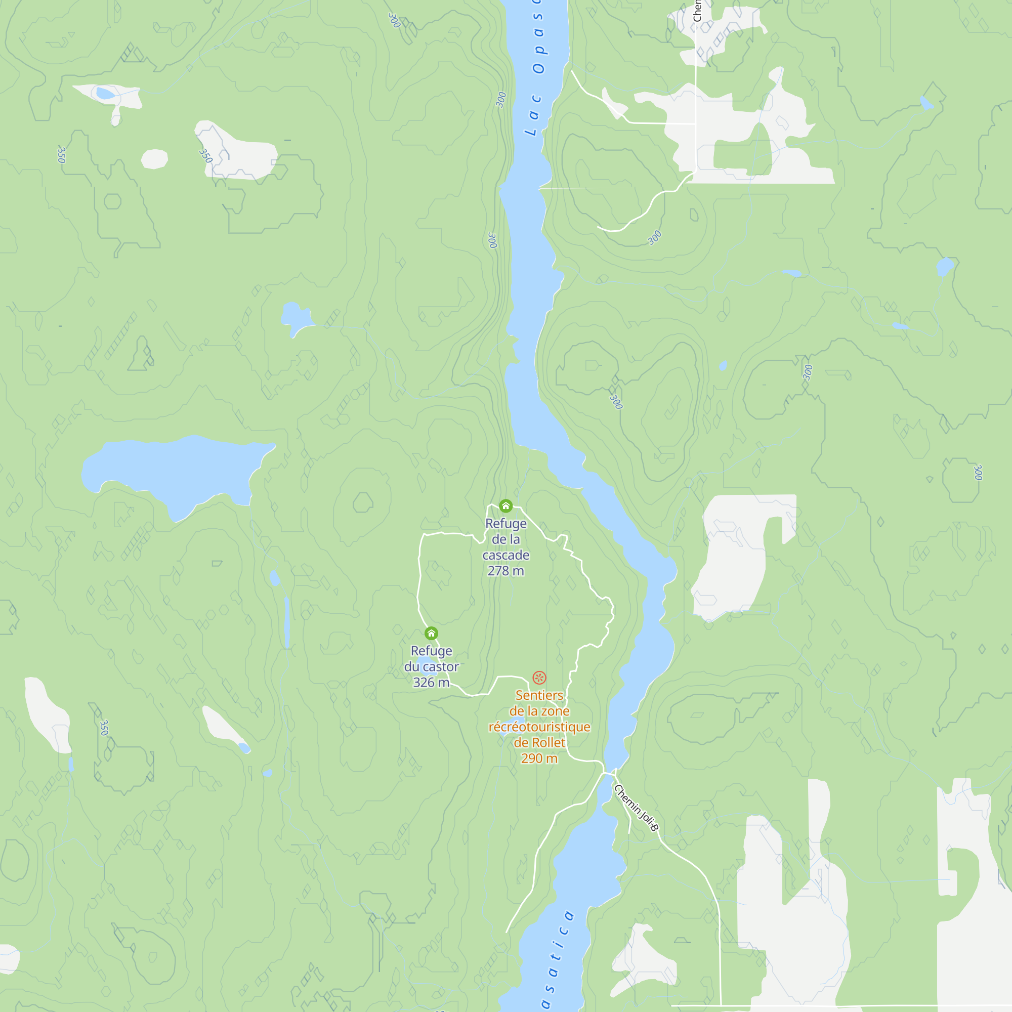 Refuge de la cascade map