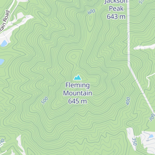 Map of Fleming Mountain