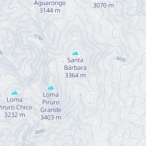 Map of Santa Bárbara (Pico 2)