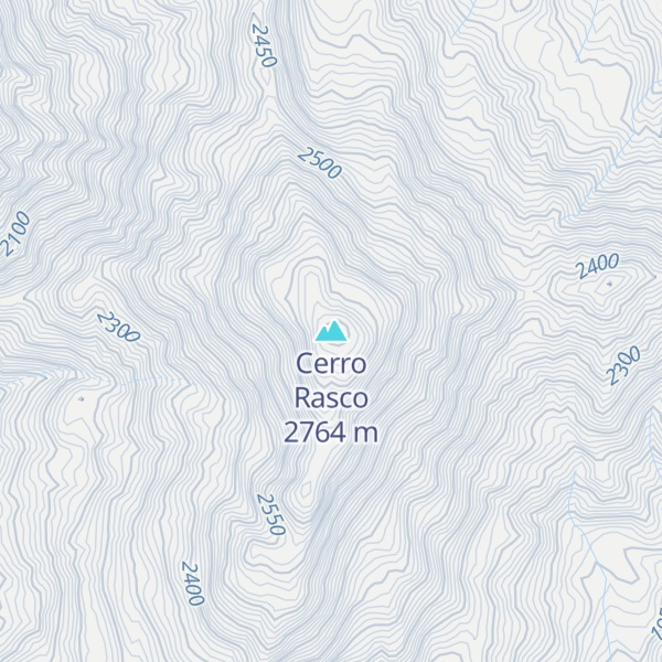 Map of Cerro Rasco