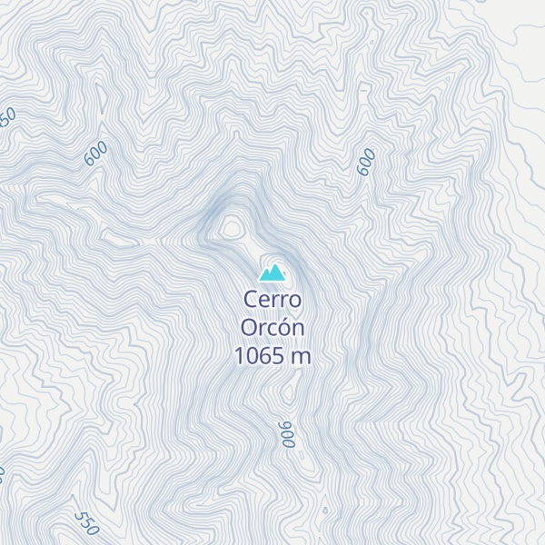 Map of Cerro Orcón