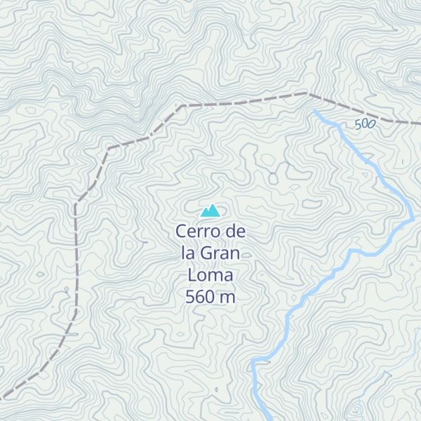 Map of Cerro de la Gran Loma