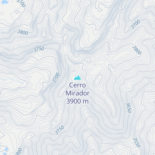 Map of Cerro Mirador
