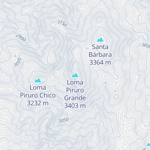 Map of Loma Piruro Grande