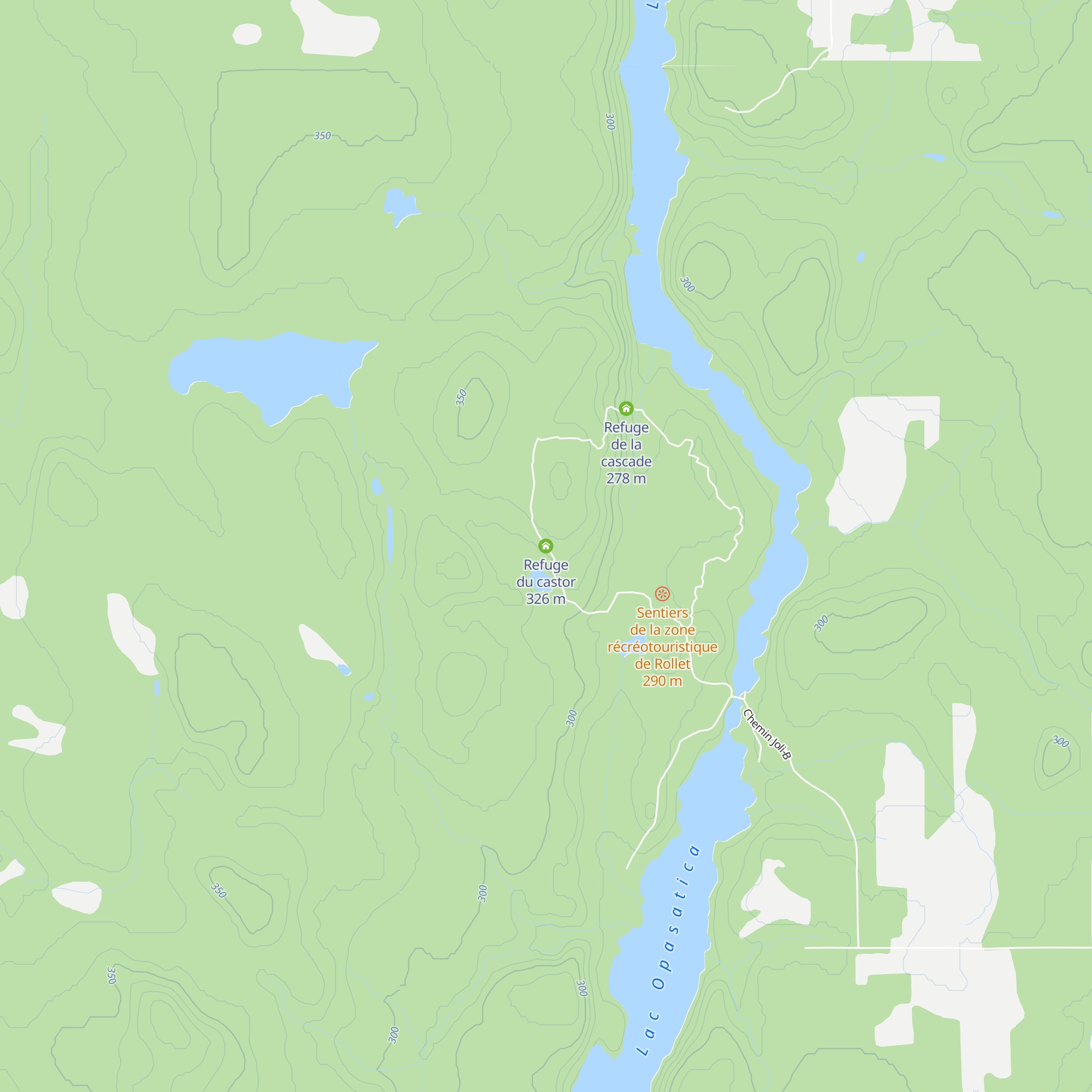 Refuge du castor map