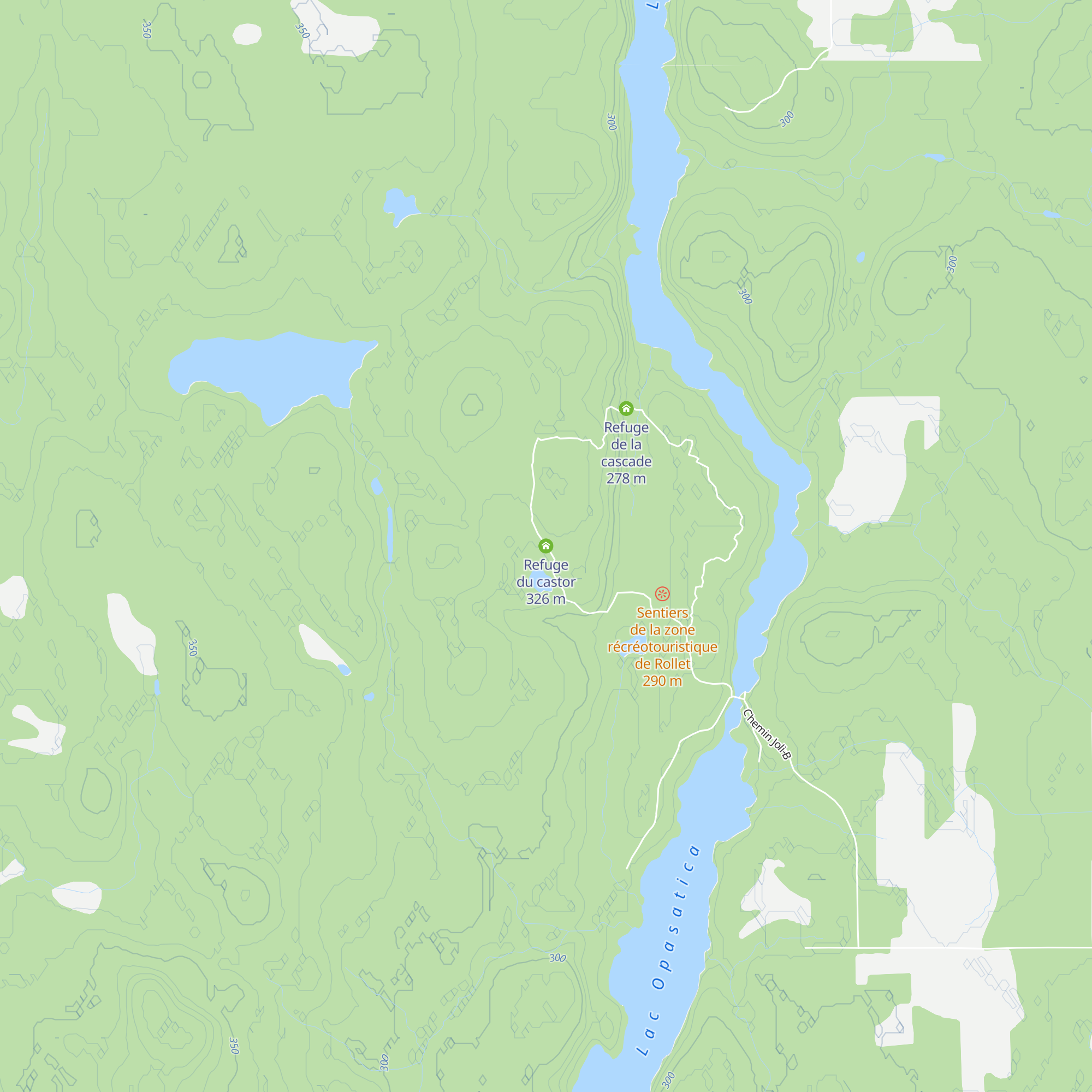 Refuge du castor map