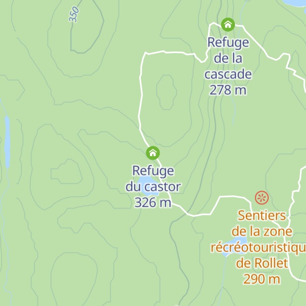 Map of Refuge du castor