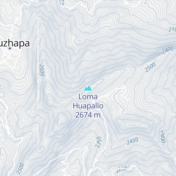 Map of Loma Huapallo