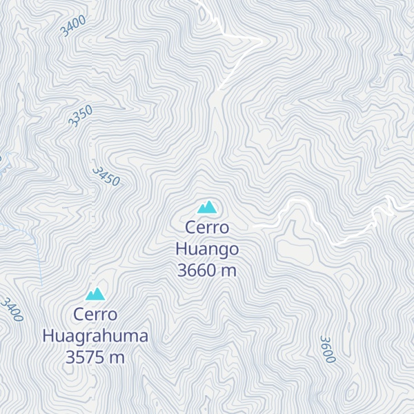 Map of Cerro Huango