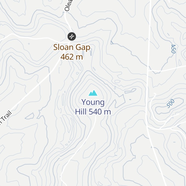 Map of Young Hill