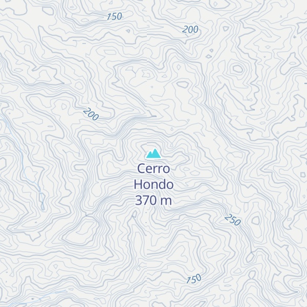 Map of Cerro Hondo