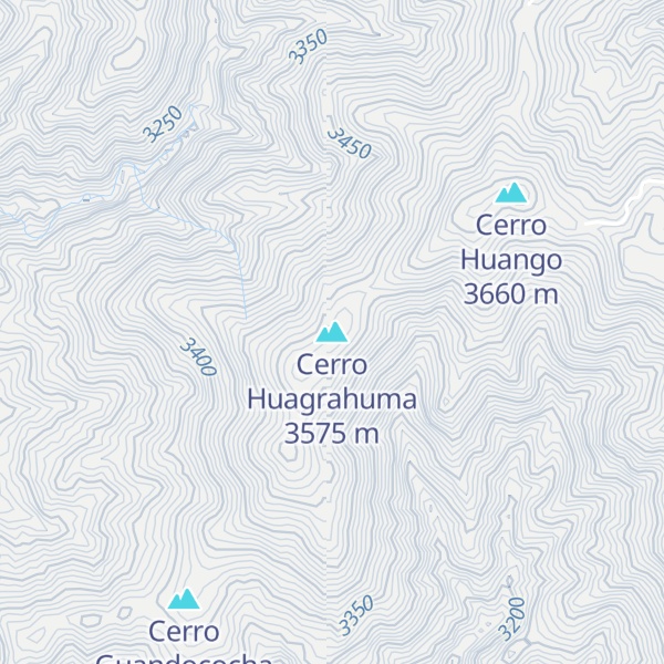 Map of Cerro Huagrahuma