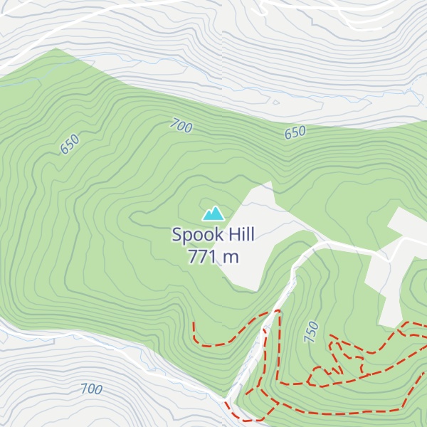 Map of Spook Hill
