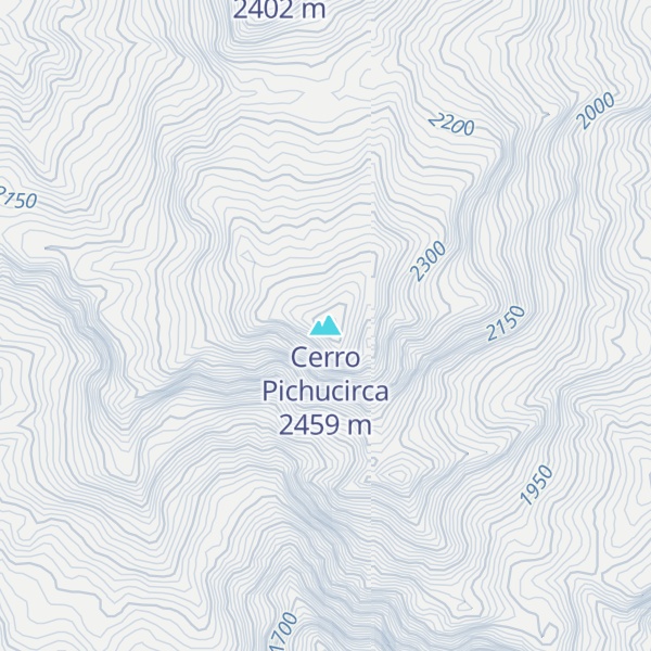 Map of Cerro Pichucirca