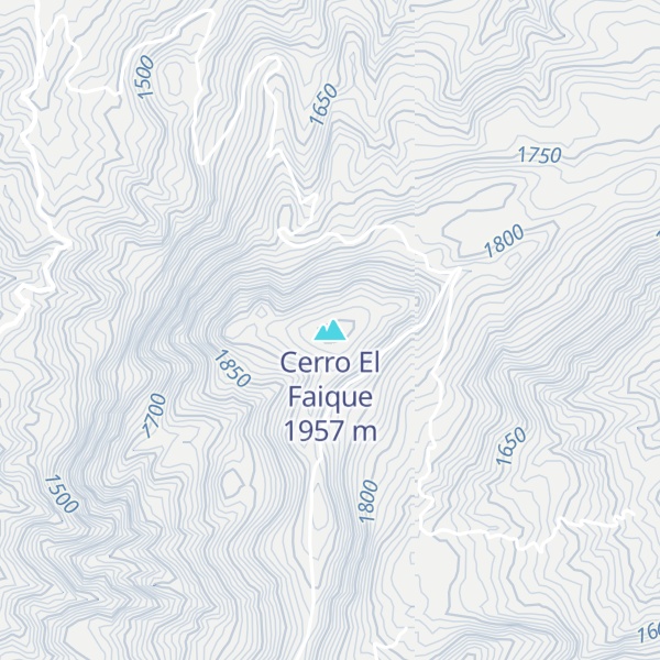 Map of Cerro El Faique