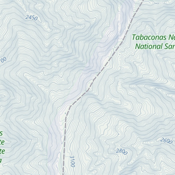 Map of Cerro Pan de Azúcar