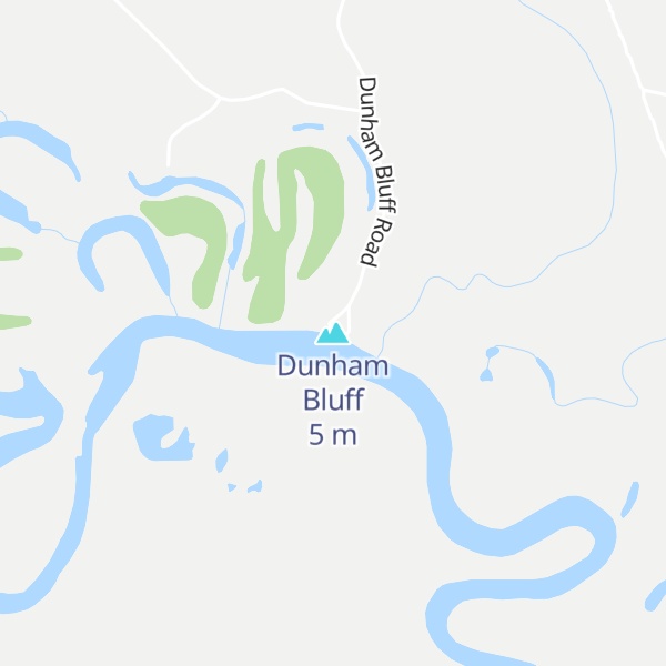 Map of Dunham Bluff