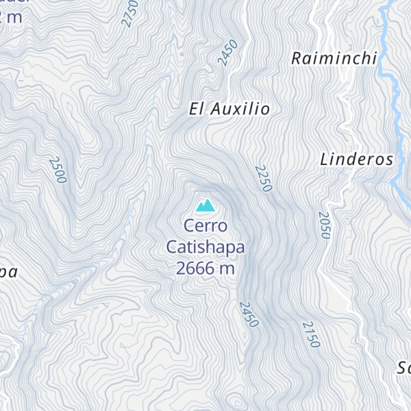 Map of Cerro Catishapa