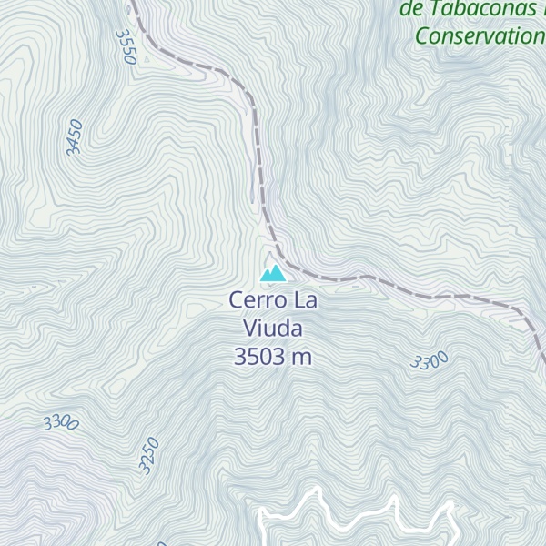 Map of Cerro La Viuda