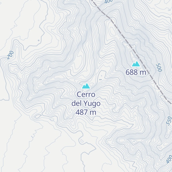 Map of Cerro del Yugo
