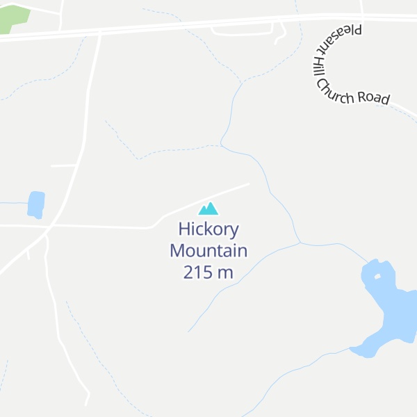 Map of Hickory Mountain