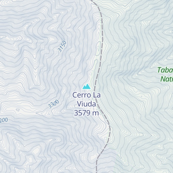 Map of Cerro La Viuda