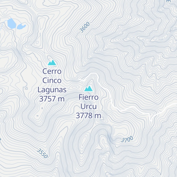 Map of Fierro Urcu