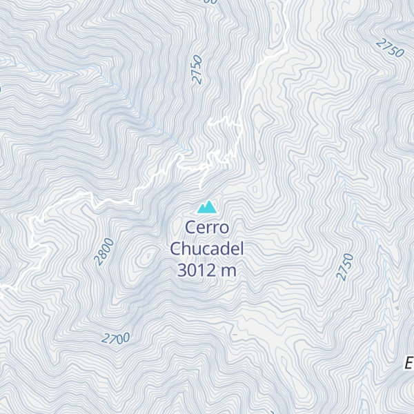 Map of Cerro Chucadel