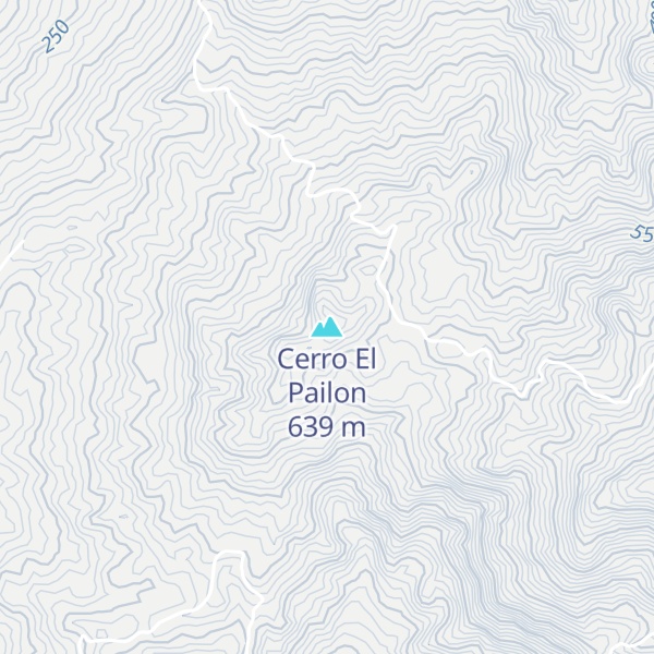 Map of Cerro El Pailon