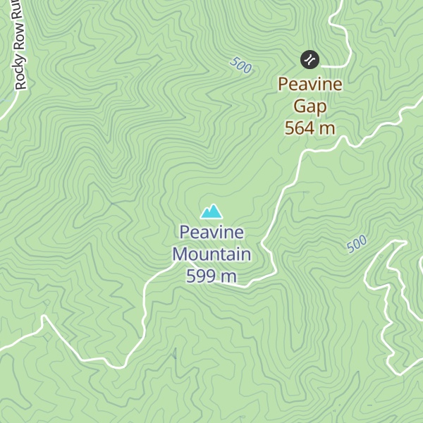 Map of Peavine Mountain