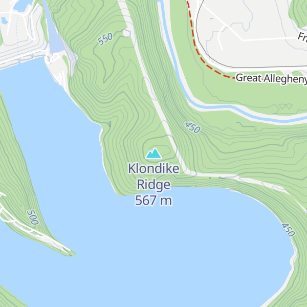 Map of Klondike Ridge