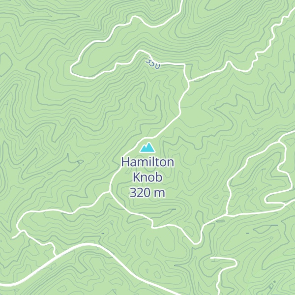 Map of Hamilton Knob