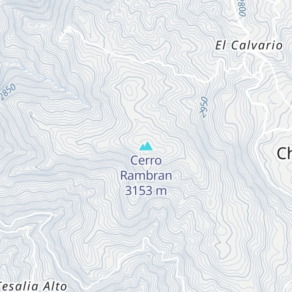 Map of Cerro Rambran