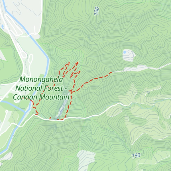 Map of Seneca Rocks